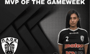 MVP της αγωνιστικής η Χατζηπαρασίδου