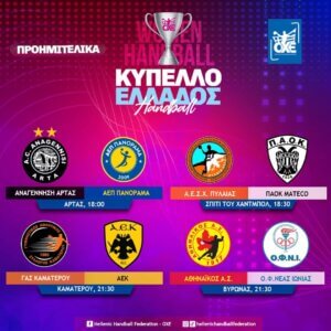 Κύπελλο Γυναικών: Ώρα προημιτελικών