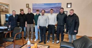 Συνάντηση Δημάρχου Βέροιας με αντιπροσωπεία αθλητών της Εθνικής Εφήβων και προπονητές